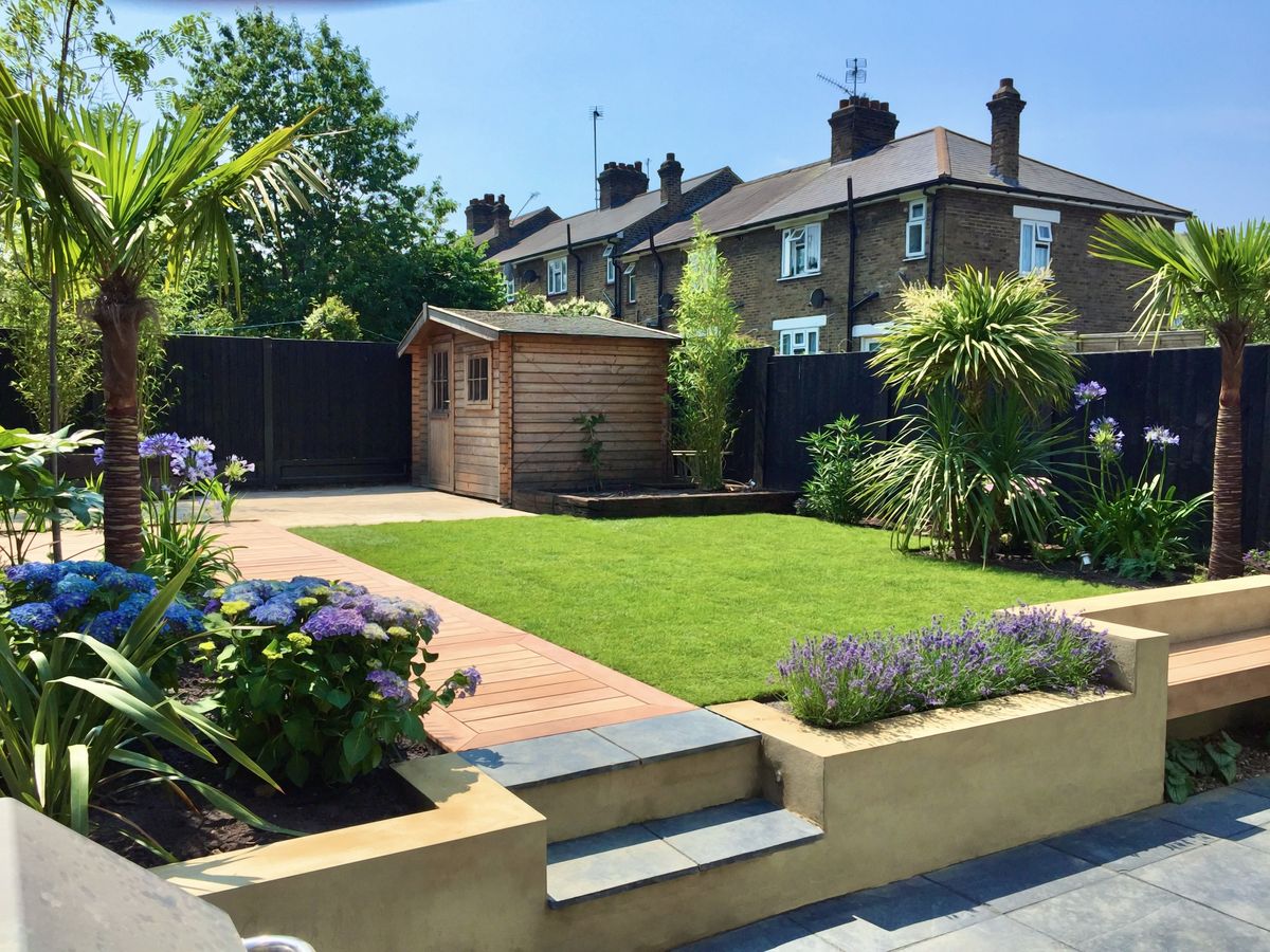 We applied our expert garden design services and  soft landscaping experience to transform a field into a large residential garden fit for all the family