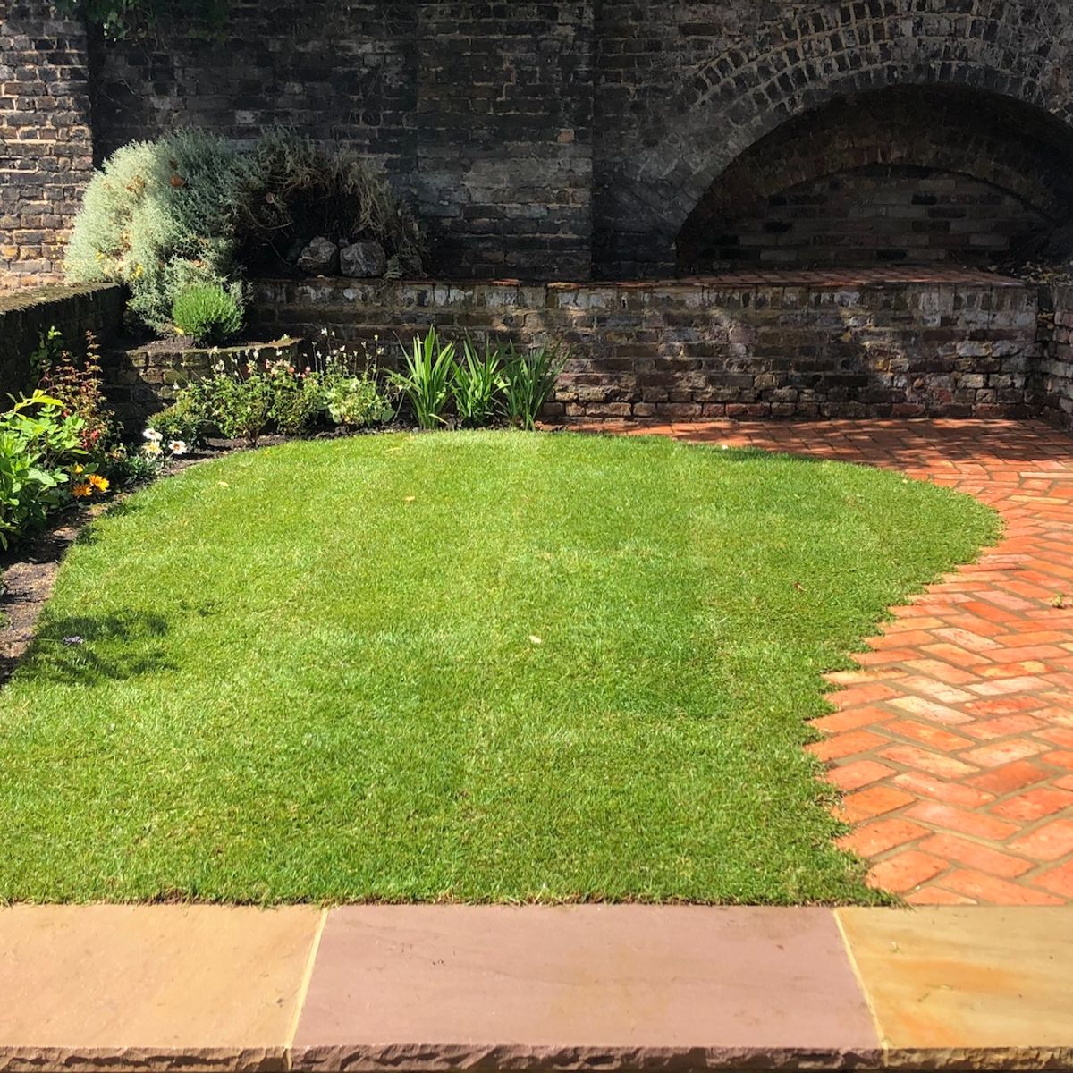 Completed South Facing Garden in Columbia Road, E2 East London