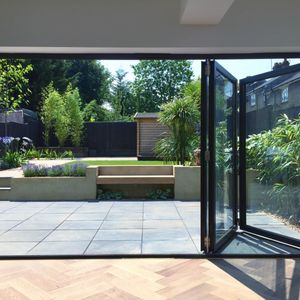 Garden Landscape and Build in Walthamstow East London with Soft Landscaping including Green Wall and Exotic Planting