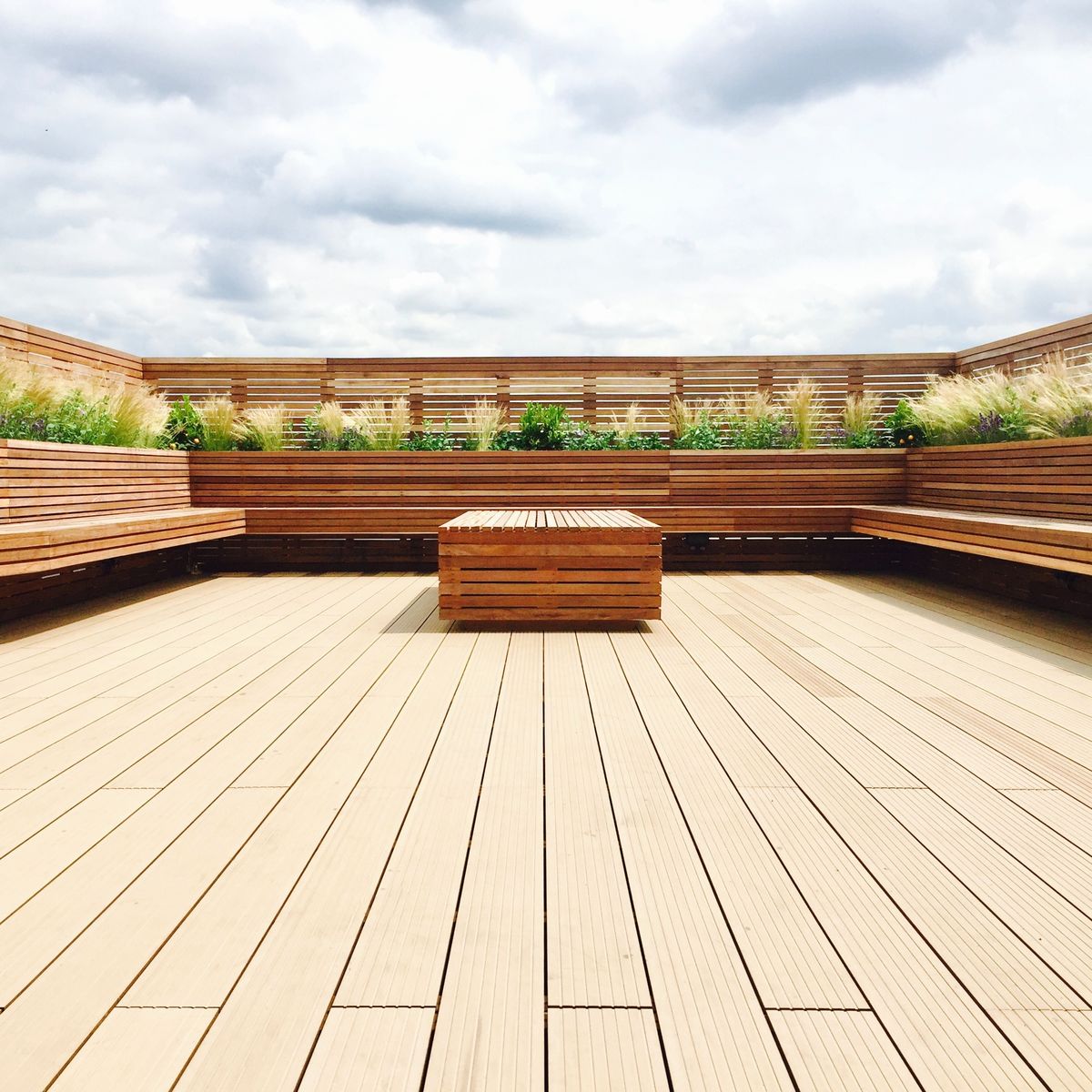 Garden Landscape Design for Roof Garden in East London with Dense Soft Landscaping