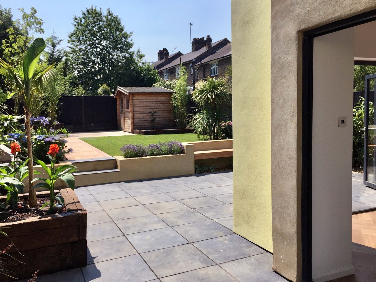 We applied our expert garden design services and  soft landscaping experience to transform a field into a large residential garden fit for all the family